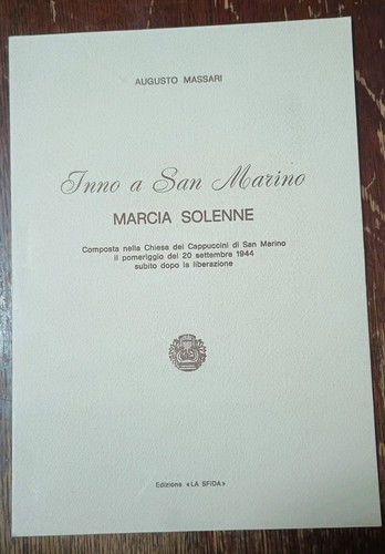 Spartito musicale inno san - musicale, a