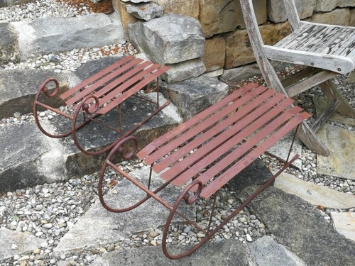 Slitta decorativa acciaio - slitta,