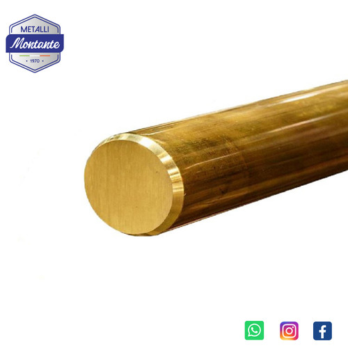 Barra tonda liscia ottone - barra,