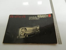 RENAULT 8 1969 IN FRANCESE MANUALE USO MANUTENZIONE ORIGINALE