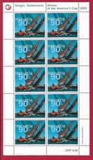 2003 SVIZZERA # 1759, ALINGHI, Vittoria Americas's Cup, MNH**