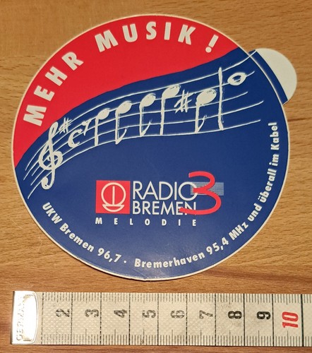 Vecchio adesivo sticker - , radio