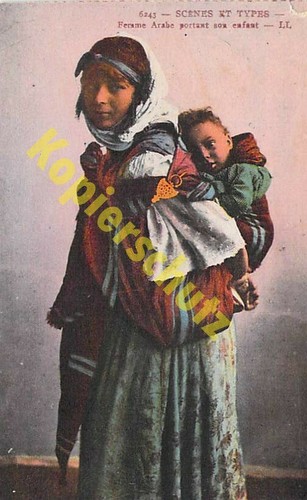 Cartolina marocco 1929 donna - marocco,