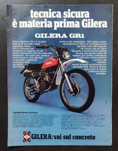 Advertising pubblicita gilera - advertising, pubblicita'