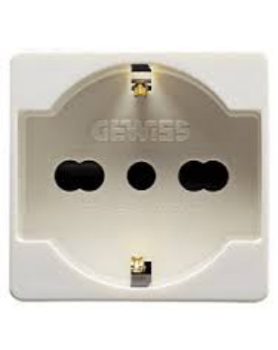 Presa schuko universale t - presa, 2p+t