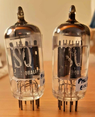 Matched pair philips ecc83 - sq,