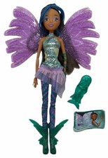 Bambola Winx Sirenix AISHA 2013 Jakks Pacific COMPLETA CON OUTFIT SCARPE ALI DI FATA