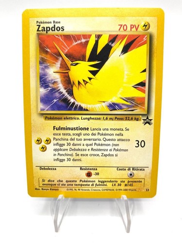 Carta pokémon zapdos 23 - carta, n