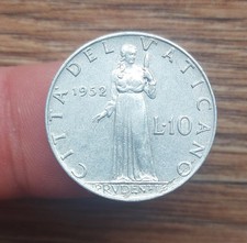 Vaticano 10 Lire Pio XII 1952