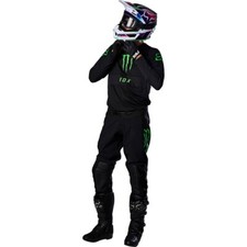Completo Motocross Fox 360 Monster Energy Pro Circuit Nero Pantaloni 28 Maglia S