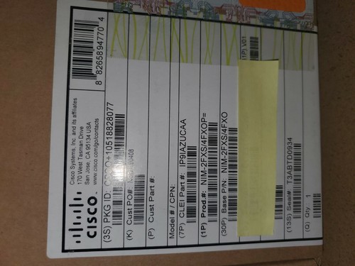Cisco nim 2fxs 4fxop - 2, porte