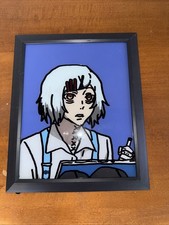 Ritratto con cornice anime in vetro dipinto a mano - Tokyo Ghoul ispirato 8x10 fan art 