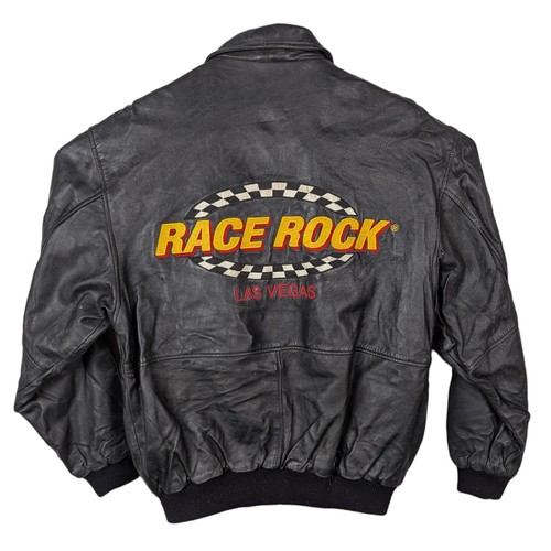 Giacca pelle nera vintage - , las