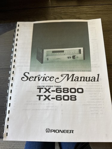 Pioneer 6800 608 - tx-6800, tx-608
