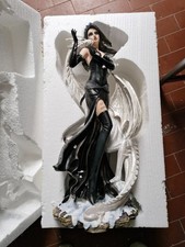 FATA CON DRAGO BIANCO LES ALPES - 60 CM. - CON SCATOLA ORIGINALE