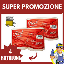 4 Rotoloni Rotoli CARTA 3200 STRAPPI Bobine Rotolo ASCIUGATUTTO pura cellulosa