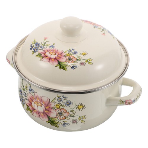 Pentola smaltata vintage con