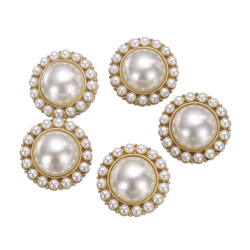 Bottoni perle oro - 5,