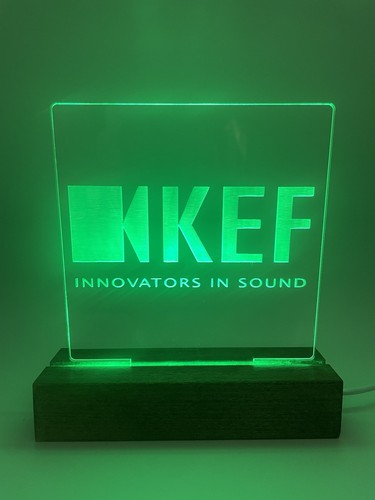 Insegna led altoparlanti kef - altoparlanti,