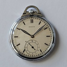 ZENITH-TASCA-ANNI 30-ART DECO-TUTTO FIRMATO-FONDELLO A CERNIERA-44,3 MM-RARO