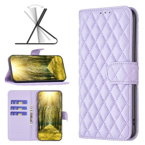 Diamond lattice wallet pelle - lattice,