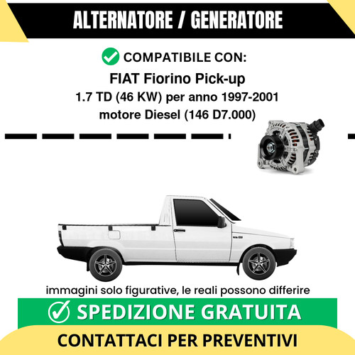 Alternatore fiat fiorino - alternatore,