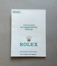 ROLEX Garanzia Warranty Booklet Paper Daytona 16520 16523 16528 serial R 641838