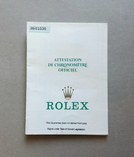 Rolex garanzia warranty - garanzia,
