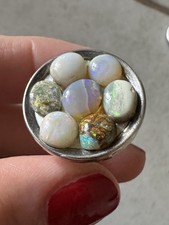 Sterling silver opal - silver,
