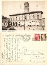 1934 BOLOGNA XX Congresso Filatelico Italiano *Cartolina a Lorenzo BERNARDELLI