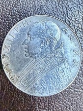 Moneta da 100 Lire rara della città del Vaticano Pio XII