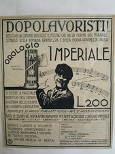 # ADVERTISING PUBBLICITA' DOPOLAVORISTI OROLOGIO IMPERIALE - 1930