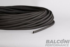 GUAINA FIBRA DI VETRO PROTEZIONE ALTE TEMPERATURE BLOCCATA NERA matassa 10 metri