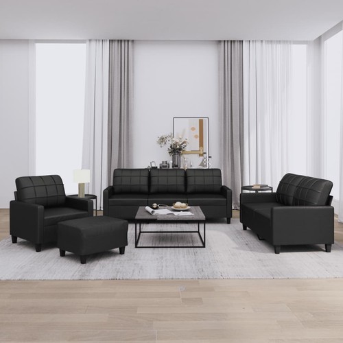 Vidaxl set divani pz con - set, 4
