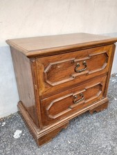 MOBILETTO-COMODONE NOCE MASSELLO 2 CASSETTI - PRIMI 900 CON LEGNI ANTICHI EMILIA