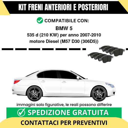 Pastiglie freno ant post - freno, bmw
