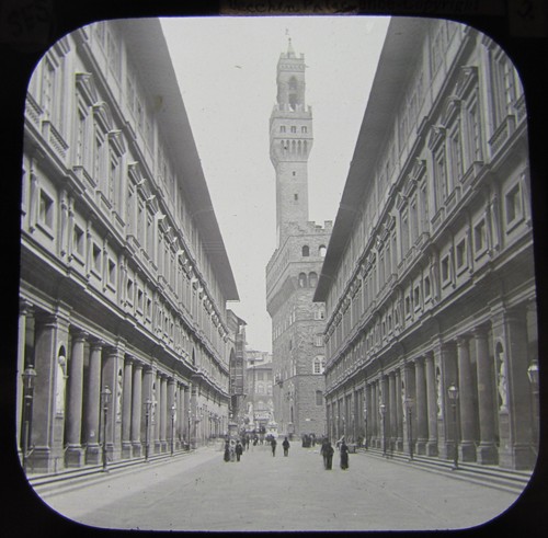 Glass magic lantern slide - lantern,