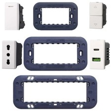 SERIE BTICINO FRUTTI AXOLUTE BIANCA COMPATIBILE PRESA SCHUKO INTERRUTTORI USB TV