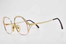 eyeglasses CHRISTIAN DIOR frame golden oval oversized eyeglasses 1980s vintage