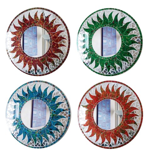 Specchio parete design sole - specchio,