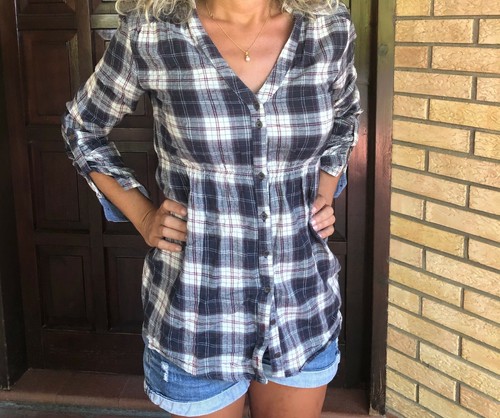 Camicia donna quadri - camicia,