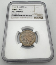 1937 gambe bufalo nichel - d,