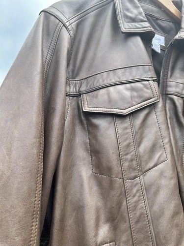 Calvin klein giacca pelle - di,