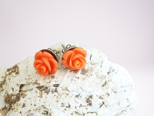Orecchini corallo rosa - orecchini,