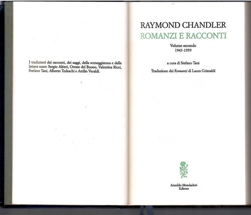 Raymond chandler romanzi - raymond,