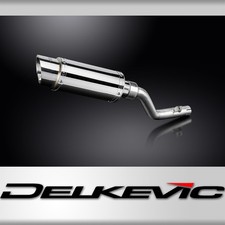 Suzuki DR350 1990-1999 Kit Bidone Silenziatore Scarico Inox Tondo 200mm