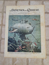 1903 domenica del corriere 9 BATISCAFO SOTTOMARINO ING. G. PINO VENEZIA CANALI