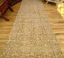 Antica tovaglia pannello velo