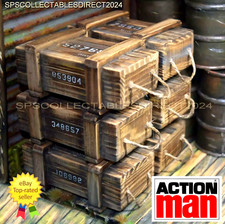 1 scatola di munizioni / uomo d'azione cassa, drago scala 1/6, in vero legno