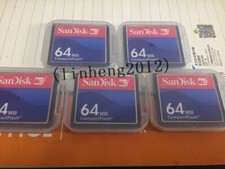 5x 64MB SanDisk CompactFlash CF scheda di memoria 64MB SDCFB